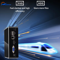 Mini PC ZOOMWIN J4125 de Cuatro Núcleos, Computadora Compacta con 6 Puertos USB, Pantalla 4K, Almacenamiento DDR4 MSATA, Microcomputadora X86 de 12V