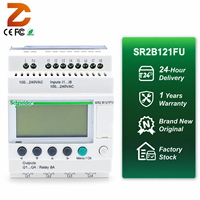 Schneider Electric SR2B121FU Zelio Logic Compact Smart Relay 12 I/O 100-240V AC Jam Terintegrasi Layar LCD 8DI 4DO Unit PLC