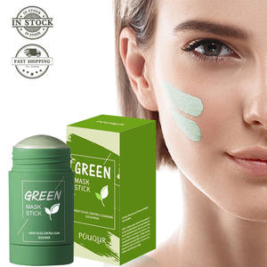 Masque Visage en Stick à l'Argile Solide au Thé Vert Nettoyant Revitalisant Acide Hyaluronique Glycérine Soin de la Peau Beauté - Product Image 2