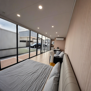 Cabane mobile de luxe en acier, type capsule, sur remorque, design moderne, pour camping, hôtel, <span class=keywords><strong>lodge</strong></span> et usage en station balnéaire écologique - Product Image 5