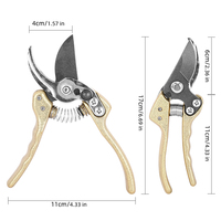 Ciseaux de taille professionnels pour bricolage industriel, poignée antidérapante, lame en acier au carbone revêtue de PTFE