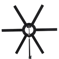 Simock Lampe Vidéo Polyvalente 90W 3200K-5600K, Anneau Lumineux LED Star avec Support pour Maquillage et Créateurs de Contenu