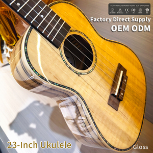 23 Inch Ukulele Weathered Wood Grain Plywood High‑Gloss Finish 4 <b>String</b> Beginner Acoustic Musical <b>Instrument</b> - Product Image 1