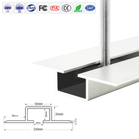 Poutre suspendue en alliage d'aluminium série 6063, profil en T, épaisseur 3,5/4,0 mm, traitement thermique T5, conception industrielle, service de découpe, étanche