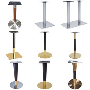 قاعدة طاولة معدنية مربعة أو مستديرة من الفولاذ المقاوم للصدأ بلون ذهبي وردي للمطاعم وطاولات القهوة، رائجة البيع - Product Image 1