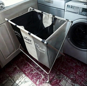 2024 vente chaude 3 pièces Oxford tissu sac à <span class=keywords><strong>linge</strong></span> étanche pliable Landry <span class=keywords><strong>panier</strong></span> <span class=keywords><strong>panier</strong></span> à <span class=keywords><strong>linge</strong></span> 3 <span class=keywords><strong>compartiments</strong></span> - Product Image 4