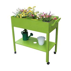 Jardinière surélevée à 2 niveaux, chariot de transport robuste, <span class=keywords><strong>étagère</strong></span> pour jardin - Product Image 1