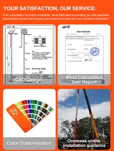 Sloer tùy chỉnh đôi cánh tay Q235 tùy chỉnh ngoài trời nhúng nóng mạ kẽm đèn đường cực Giá chưa đánh giá - Product Image 4