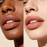 Rouge à lèvres liquide mat velours personnalisé, haute pigmentation, longue tenue, non desséchant, waterproof, anti-bavures, séchage rapide, effet soft focus