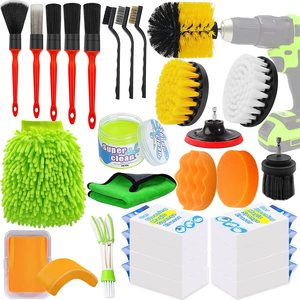 Vente en Gros Usine Fournitures de Détailing <span class=keywords><strong>Auto</strong></span> Outils de Nettoyage Kit 12 Pièces Brosse de Lavage Voiture - Product Image 1