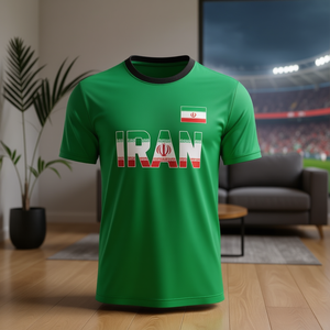 Maglia da Calcio dell'Iran Rossa Bianca Verde, Jersey per Tifosi Personalizzabile con Nome e Numero 10 - Product Image 3