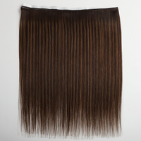 Extensions capillaires invisibles Genius Tape en cheveux naturels, longues mèches à bandes, 100 % cheveux brésiliens alignés dans le sens des cuticules, vente en gros