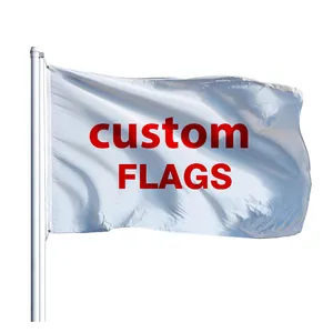 großhandel kundenspezifischer doppelseitiger druck werbeflagge individuelle doppelseitige flaggen mit logo