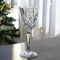 Gobelet en verre taillé diamant de style européen élégant, verre transparent en cristal clair pour champagne, whisky, vin, jus, boissons
