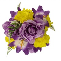 Bunga Buatan Berkualitas Tinggi 20"x18 Kepala Bunga Peony/hydrangea/lily Campuran untuk Dekorasi Hotel dan Rumah