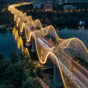 Cầu Kết Cấu Thép đúc sẵn Chất lượng cao nhịp lớn cho siêu thị cầu vượt biển kiểu công nghiệp - Product Image 1