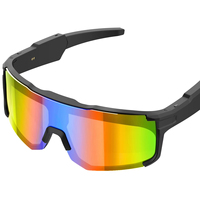 Lunettes intelligentes IA avec musique Bluetooth, commande tactile, cadre ABS, batterie 200 mAh, IPX4, verres foncés