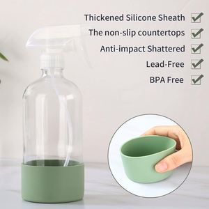 Silicone Sleeve Protection Cover for 250ml/500ml Plastic Clear Glass Spray Bottles for <b>Tea</b> <b>Cups</b> & <b>Saucers</b> Back School Essential - Product Image 3