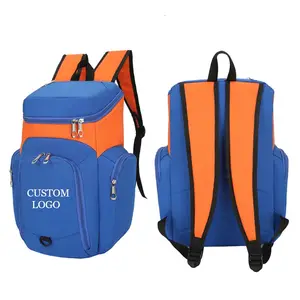 New 10 Colors Sports Backpack Basketball Bag Boys School Football Backpack With Ball Compartment Soccer Ball Bag Large Backpack