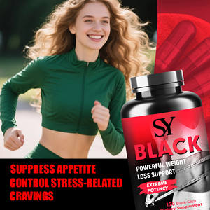 优质黑色减肥胶囊极度有效配方控制食欲和燃烧脂肪天然配方 - Product Image 6