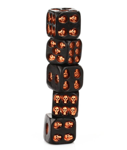 D6 Dice Uống Trò Chơi 5 cái/bộ 6 Bên Nhựa Đen Dice Cho Halloween Đảng 18Mm D6 Dice - Product Image 3