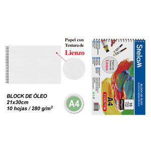 280GSM A4 Notebook pittura a olio 10 fogli rilegati a spirale carta colore acqua Sketchbook Logo stampato 10 fogli filo-O rilegatura - Product Image 1