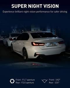 Caméra de tableau de bord de voiture cachée 3,2 pouces 4K 2160P WIFI GPS Vision nocturne Double WDR Caméra de tableau de bord 2160P Caméra de recul 4K Caméra de tableau de bord avant et arrière - Product Image 3