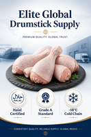 Cuisses de poulet congelées de qualité supérieure, 100% certifiées Halal, volailles fraîchement transformées pour la vente en gros et l'exportation