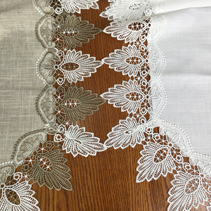 1 pièce de <span class=keywords><strong>chemin</strong></span> de <span class=keywords><strong>table</strong></span> en <span class=keywords><strong>dentelle</strong></span>, set de décoration pour la maison, antidérapant, résistant à la chaleur - Product Image 5
