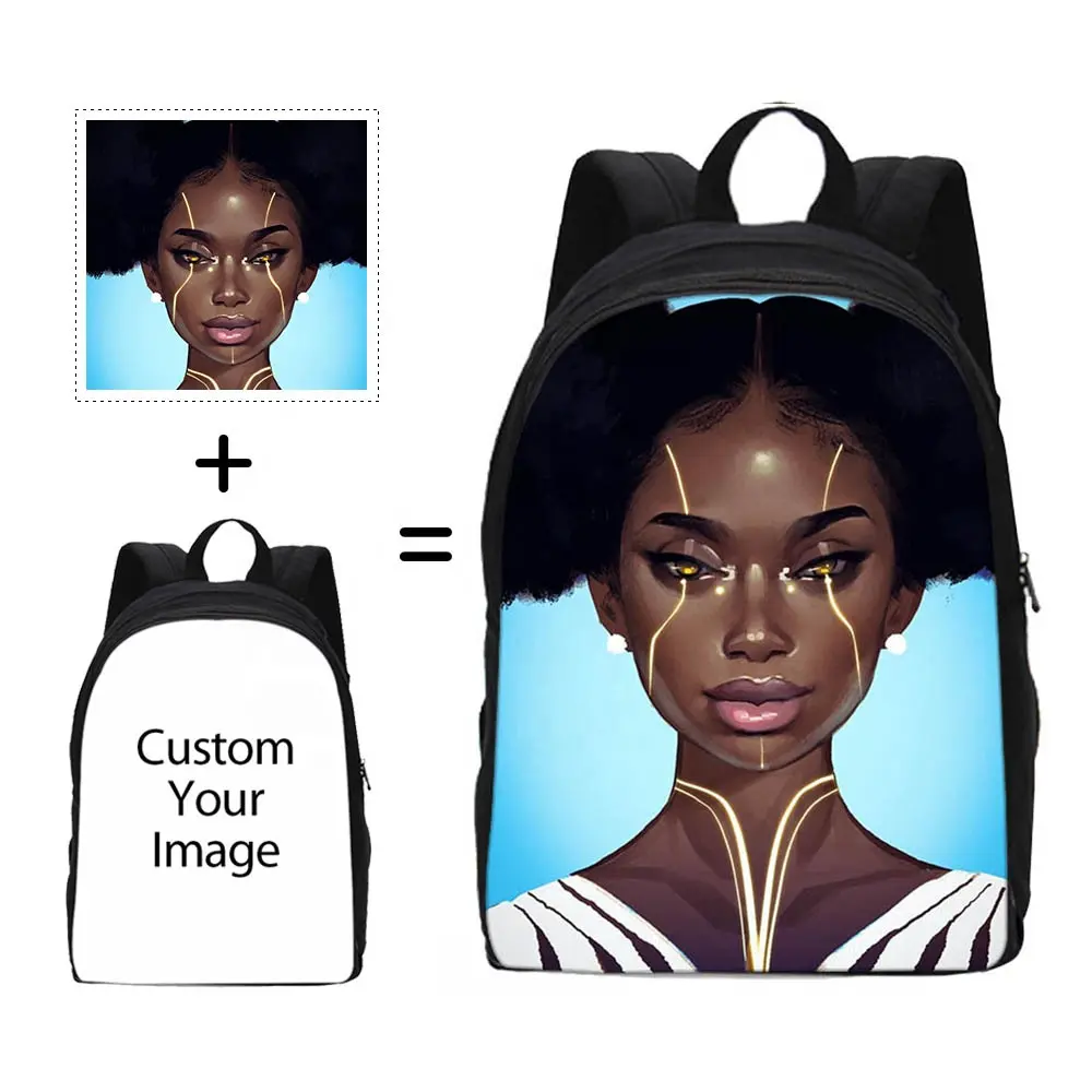 2023 Hot Selling Latest Design OEM/ODM Black Girl Kids Backpack School Bag For Teenagers