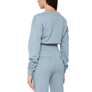 Chaqueta Deportiva para Mujer al por Mayor, Sudadera con Cordón Elástico, Manga Larga, Sudadera con Capucha para Yoga, Deporte, Entrenamiento, Sudadera Corta para Mujer - Product Image 5