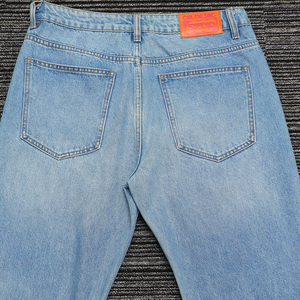 <span class=keywords><strong>Jeans</strong></span> a Gamba Dritta Azzurro Chiaro Personalizzati in Denim <span class=keywords><strong>Premium</strong></span> Lavato con Stampa a Stelle per uno Stile Streetwear Personalizzato - Product Image 5