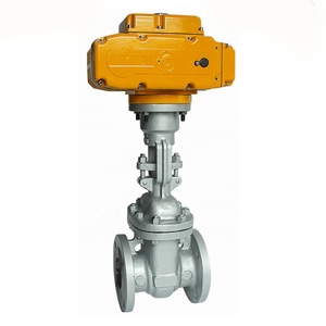 Vanne à opercule motorisée en acier inoxydable de 2'' à siège souple PN 16 avec tige actionnée - Product Image 2