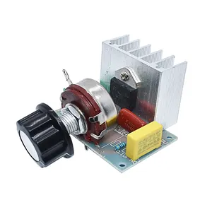 3800W 4000W AC 220V SCR Voltage Regulator Adjustable Brush Motor Speed Temperature Control Dimmer For Lamps Water Heater