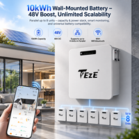 Batterie de stockage d'énergie domestique murale DC 48V 5kWh 10kWh, directement de l'usine - 314Ah/628Ah LiFePO4, étanche IP65, WiFi/Bluetooth