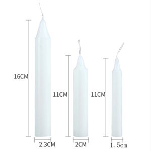 Romantik dumansız kırmızı ve beyaz acil mumlar uzun kutup günlük kullanım hane ve düğünler için parafin balmumu aydınlatma - Product Image 2