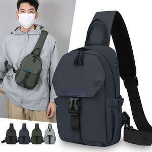 Men's Chest Bag Nylon Large Capacity Crossbody Bag For Outdoor Cycling Hiking Travel Everyday Use - Product Image 1