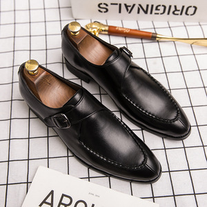 New style fashionable handcrafted genuine leather square-toe men's oxford <b>shoes</b> with anti-slip and massage <b>functions</b> - Product Image 3