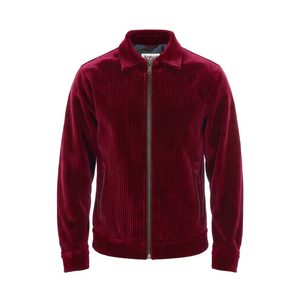 Veste en velours côtelé Mehrun pour homme, col rabattu, fermeture à boutons - Product Image 1