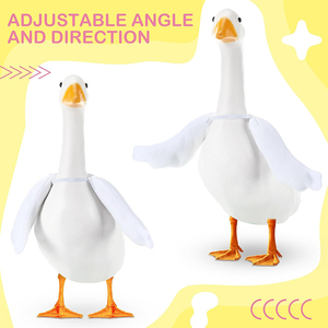 Ailes de plumes en gros pour oies de peluche de 15 à 18 pouces, accessoires d'habillage pour oies de peluche, bras blancs pour décoration artistique de patio extérieur, de cour et de pelouse - Product Image 3