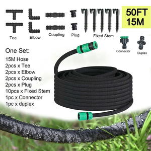 Garden <strong>Hose</strong> Reel PE Durable <strong>Soaker</strong> <strong>Hose</strong> 100 ft Water Supply Irrigation System for Lawn and Planting - Product Image 2