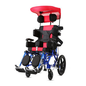 Fauteuil roulant manuel Kaiyang KY958 en alliage d'aluminium léger et inclinable pour enfants et personnes handicapées atteintes de paralysie cérébrale - Product Image 1