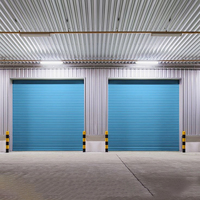 Volet roulant extérieur en aluminium anti-poussière et résistant au vent, au design minimaliste, pour supermarchés et entrepôts logistiques