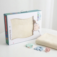 Boîte en carton pliable avec poignée pour couverture de bébé, literie, édredon, oreiller, ustensiles de cuisine, impression numérique de bonne qualité
