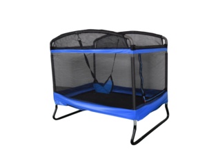Funjump Trampoline rectangulaire personnalisé pour enfants et adultes, intérieur/extérieur, avec balançoire et toboggan, cadeaux de vacances - Product Image 2