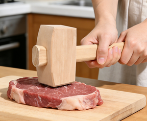 Maillet en <span class=keywords><strong>bois</strong></span> de hêtre - Marteau de menuisier et brise-glace pour cocktails, idéal pour la sculpture sur <span class=keywords><strong>bois</strong></span>, le bricolage, outil de bar, <span class=keywords><strong>bois</strong></span> dur poli - Product Image 6