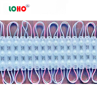 Module LED 5050 étanche IP67 haute luminosité à prix d'usine, 12V-24V DC, super lumineux 3 pièces pour enseignes publicitaires LED