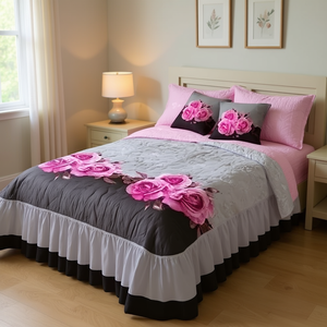 Trapunta Carlota King Size 50% Cotone Stampato Classico per Arredamento Casa - Product Image 2