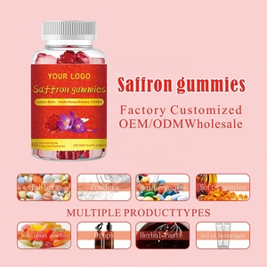 Gommose allo Zafferano per Adulti OEM ODM - Estratto Premium di Crocus Sativus per Supporto dell'Umore e Relax, Vegane, Non-OGM (60 Pezzi MOQ 500pz) - Product Image 2