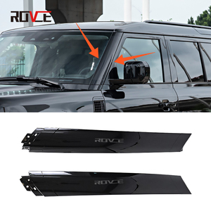Panel de Moldura de Pilar <span class=keywords><strong>A</strong></span> en Negro Brillante para Land Rover <span class=keywords><strong>Defender</strong></span> 2020-2024, Pilar de Ventana OEM LR161347 LR161348 - Product Image 1